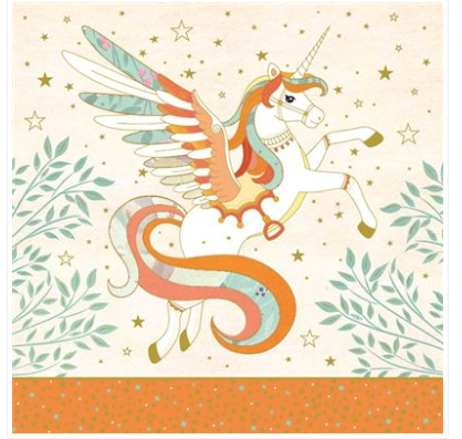 Carte d'anniversaire licorne