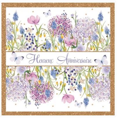 Carte d'anniversaire bucolique