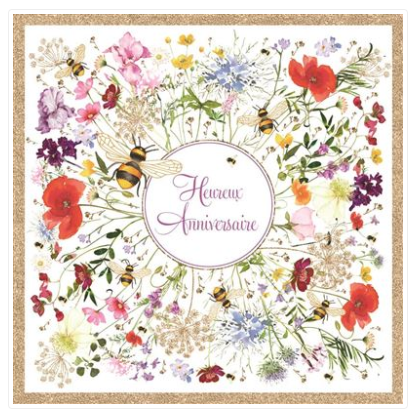 Carte d'anniversaire heureux anniversaire