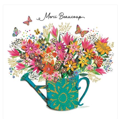 Carte arrosoir merci beaucoup