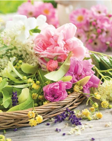 Carte d'anniversaire bouquet de fleurs