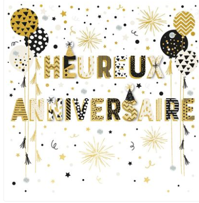 Carte heureux anniversaire