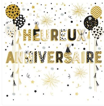 Carte heureux anniversaire