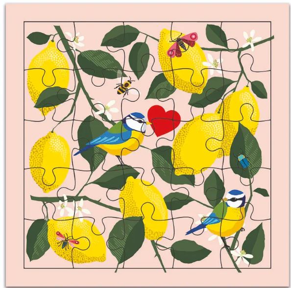 Carte puzzle joyeux anniversaire zeste de bonheur