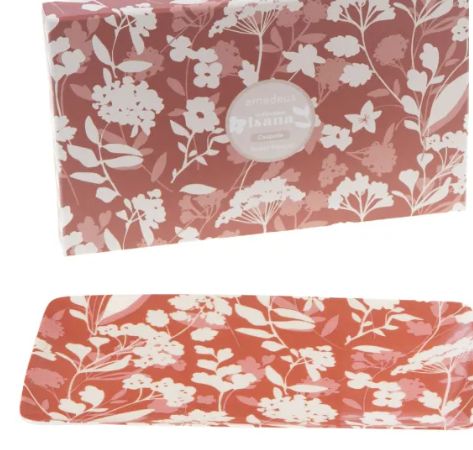 Coupelle en céramique florale Isana terracotta