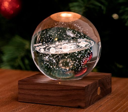 Lampe crystal système solaire