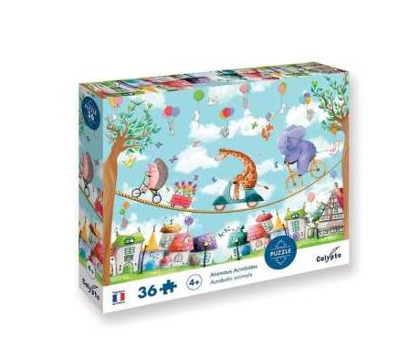 Puzzle Animaux acrobates 36 pièces