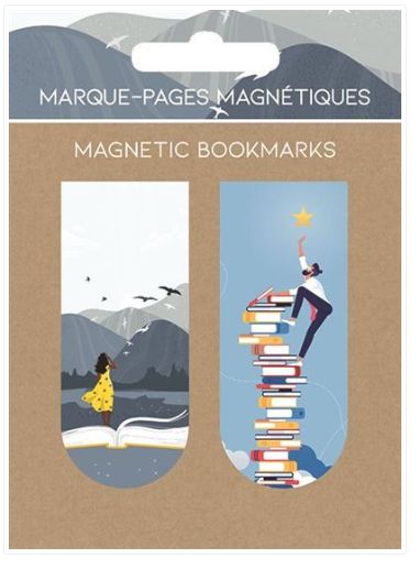 Marque-pages magnétiques un monde de livres