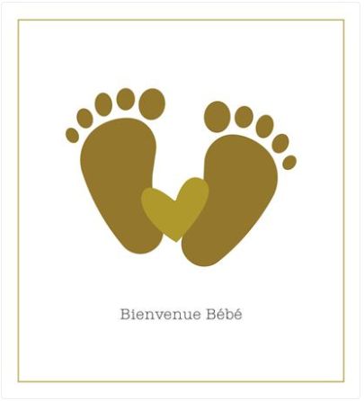 Carte bienvenue bébé