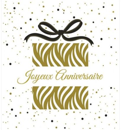 Carte joyeux anniversaire cadeaux
