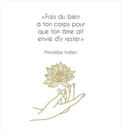 Carte mains et fleur de lotus