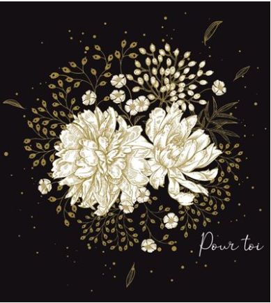 Carte bouquet de fleurs