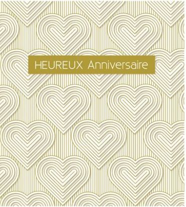 Carte heureux anniversaire en cœur