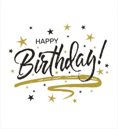 Carte happy birthday féérique