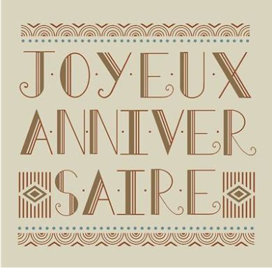 Carte joyeux anniversaire