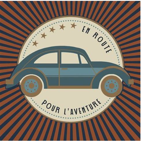 Carte en route pour l'aventure