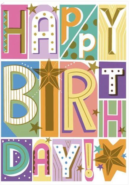 Carte happy birthday cracker