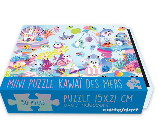 Mini Puzzle de 50 pièces kawaii de la mer