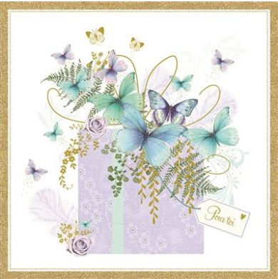 Paquet et papillons