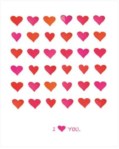 Carte d'anniversaire I love you