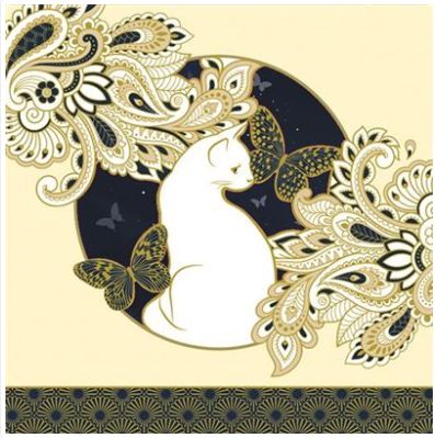 Carte d'anniversaire chat