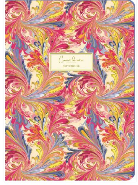Carnet marbling coloré A5