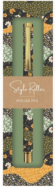 Stylo bille motif japonais floral