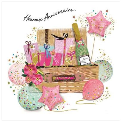 Carte d'anniversaire picnic de fête