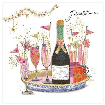 Carte d'anniversaire merci beaucoup floral