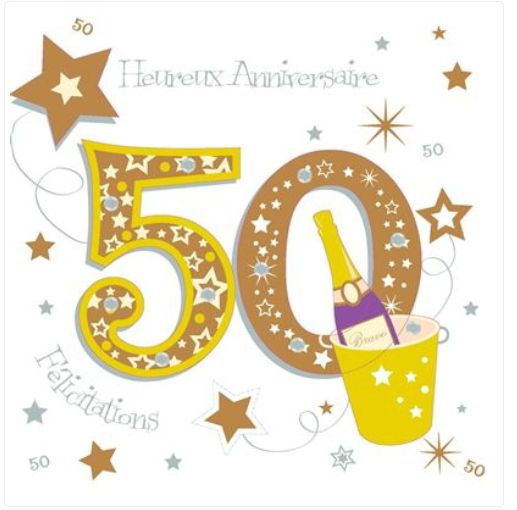 Carte anniversaire 50 ans