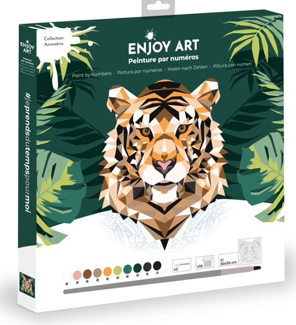 Enjoy art, peinture par numéro tigre