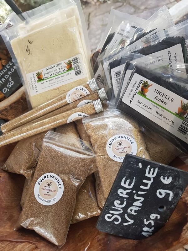 Sucre vanillé naturel de Madagascar 125 g en sachet