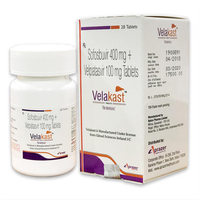 Velakast (Sofosbuvir + Velpatasvir) 400+100 mg 28 tab