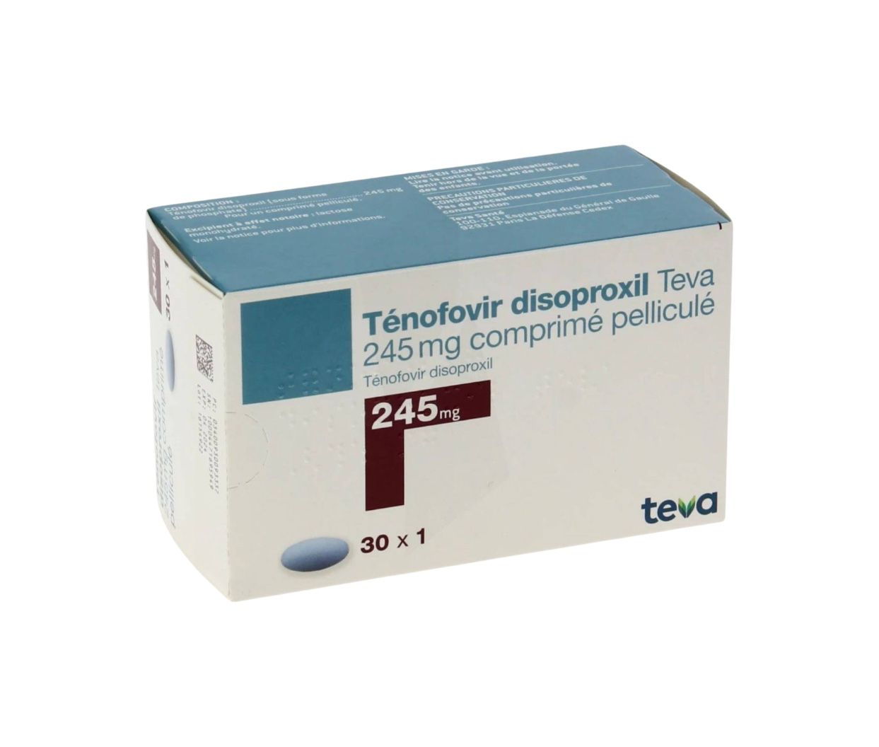 Buy Tenofovir Disoproxil Teva 245 mg