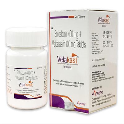 Velakast (Sofosbuvir + Velpatasvir) 400+100 mg 28 tab
