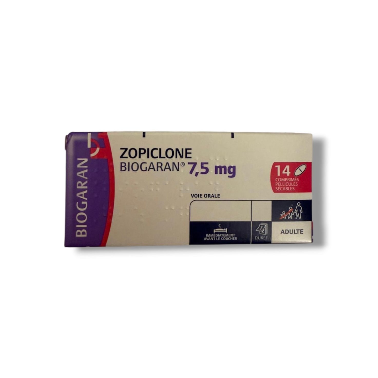 Buy Zopiclone Biogaran 7.5 mg 14 tablets 