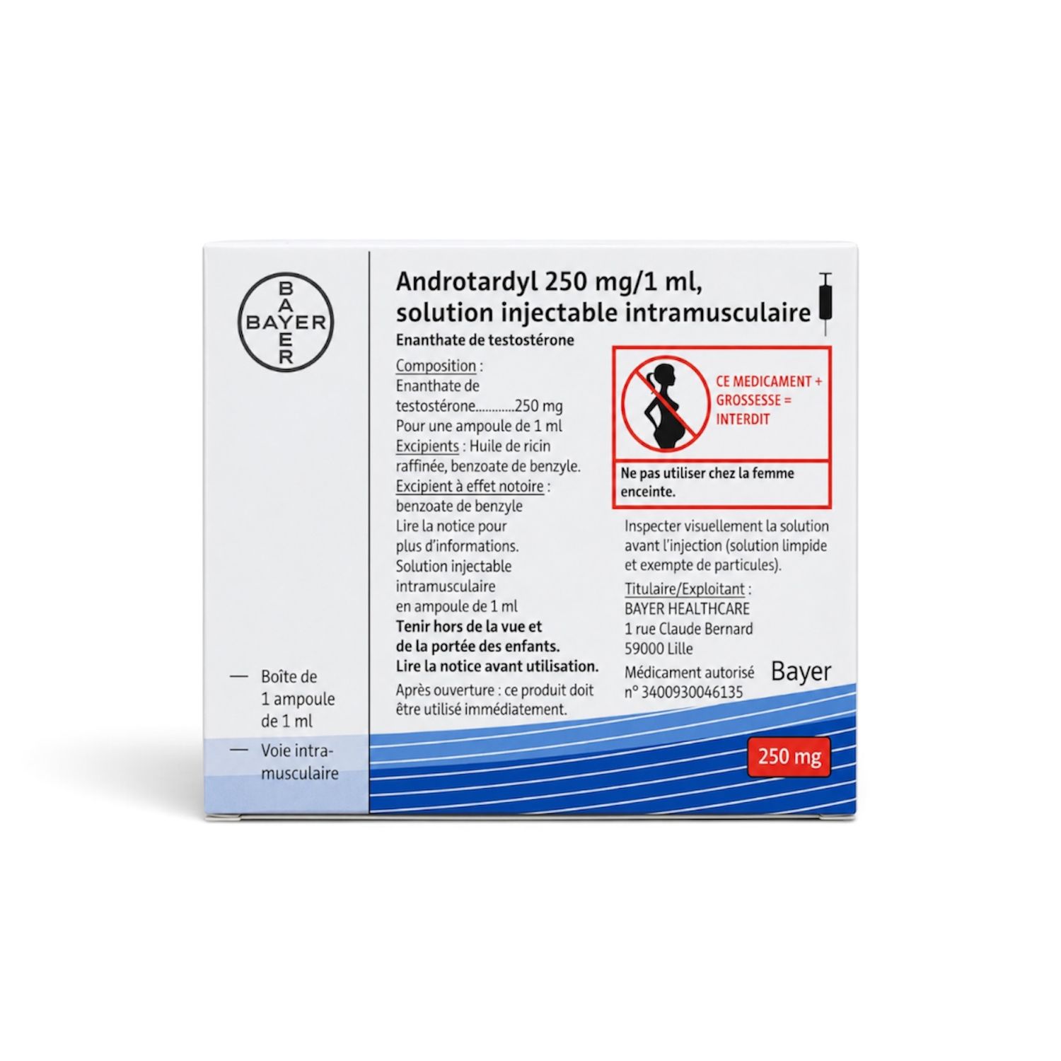 Buy Androtardyl 250 mg/1 ml (testosterone)