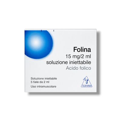 Buy Folina 15 mg/2 ml Injection (Folic Acid)