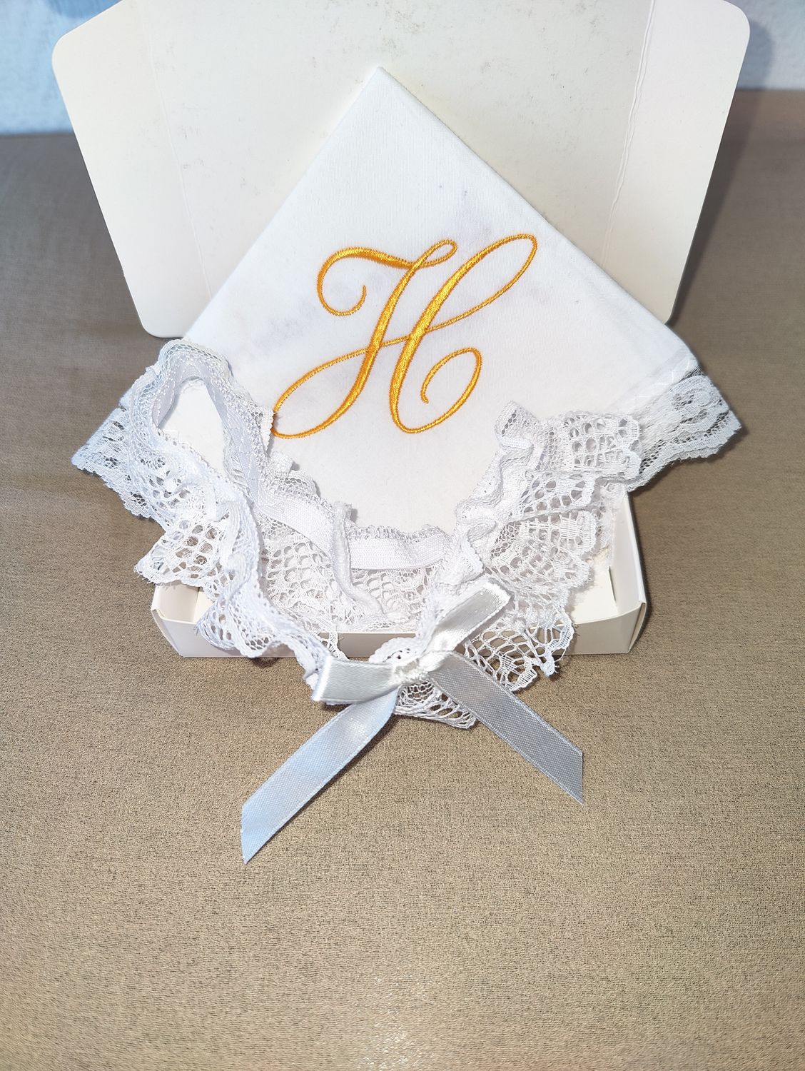 Giftset kousenbandje &amp; bruiloft zakdoekje