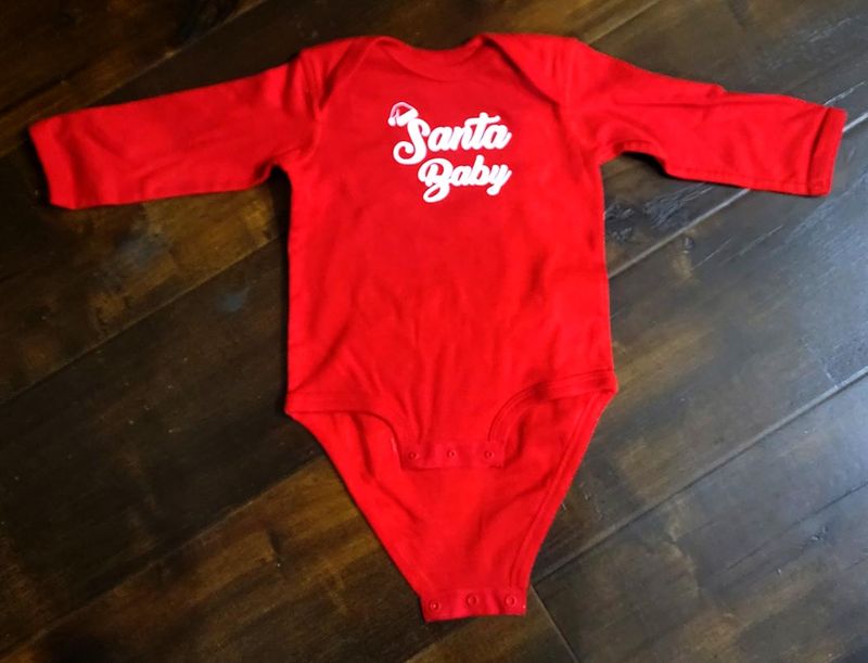 Santa Baby Long Sleeve Onesi