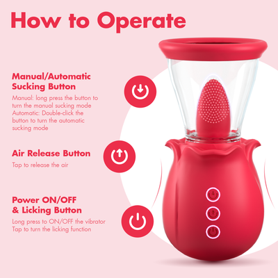 Tongue Twister Rose Vibrator