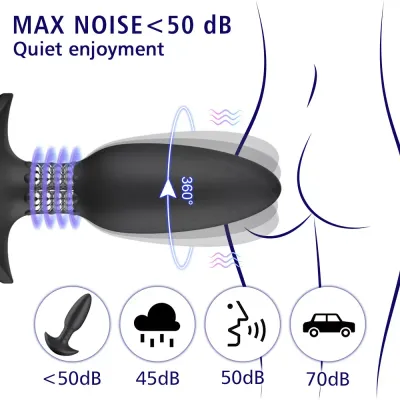 MadMax 360 Rotation Multifunction Remote Controlled Anal Plug