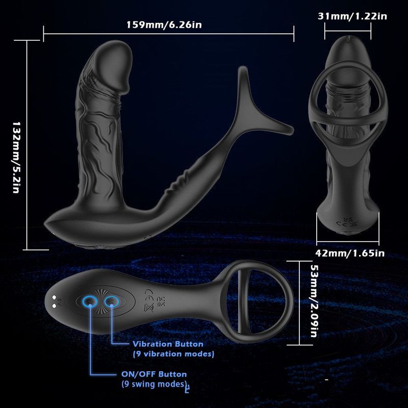 Panther Multifunctional Prostate and Cock Ring Vibrator
