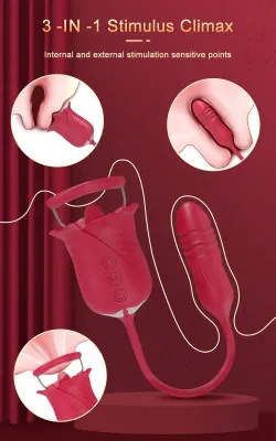 Rose DeLux Pro Suction G-Spot Clitoris Vibrator