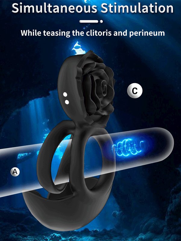 Rose Bud Ball Grip and Cock Ring