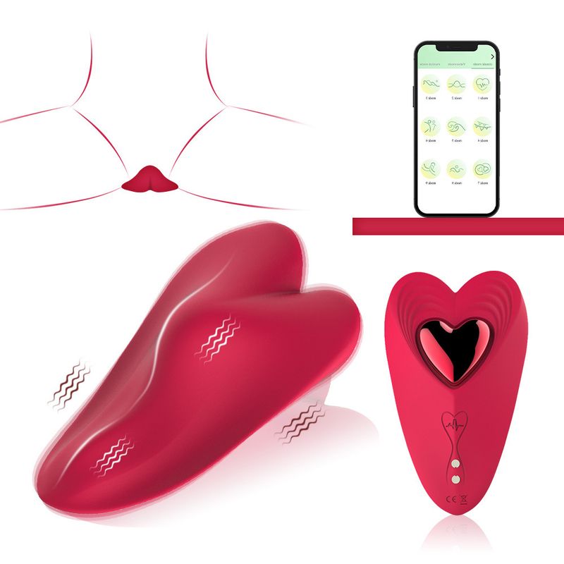 Locket Heart Magnetic App Controlled Panty Vibrator