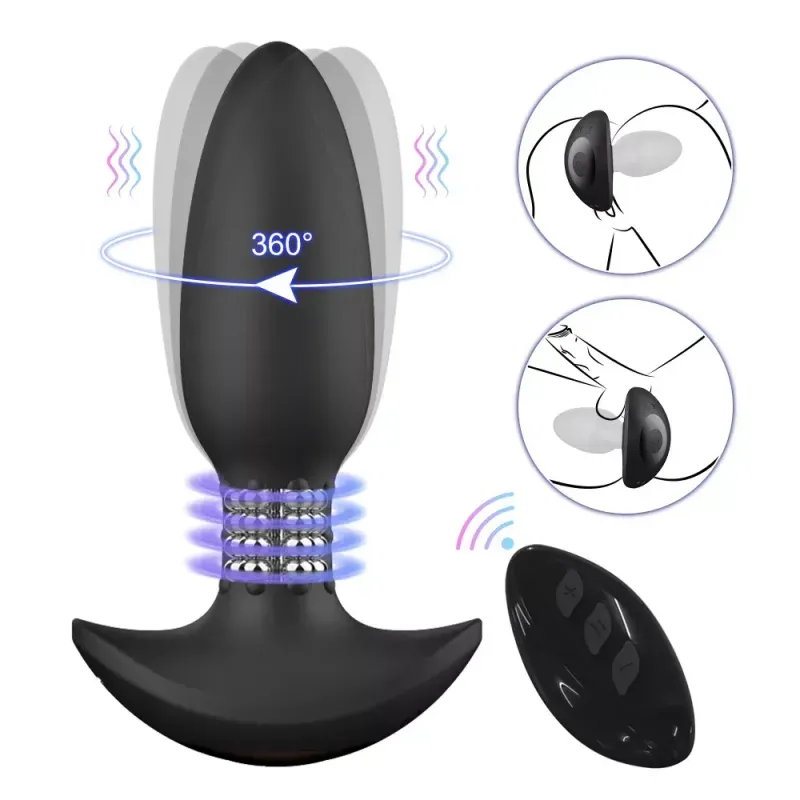 MadMax 360 Rotation Multifunction Remote Controlled Anal Plug