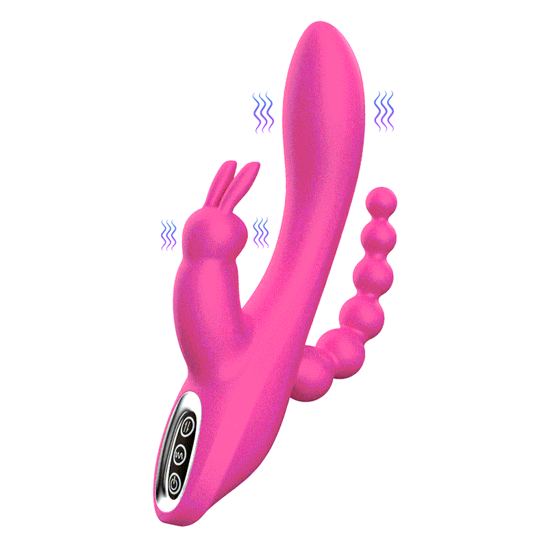 Triple-Delight 3 in 1 Multifunction Rabbit Vibrator
