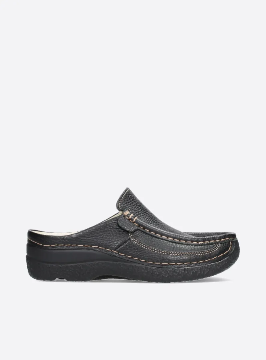 Wolky Roll Slide Men Zwart