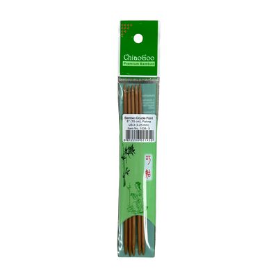 ChiaoGoo - Double Point Needles - Bamboo - Patina